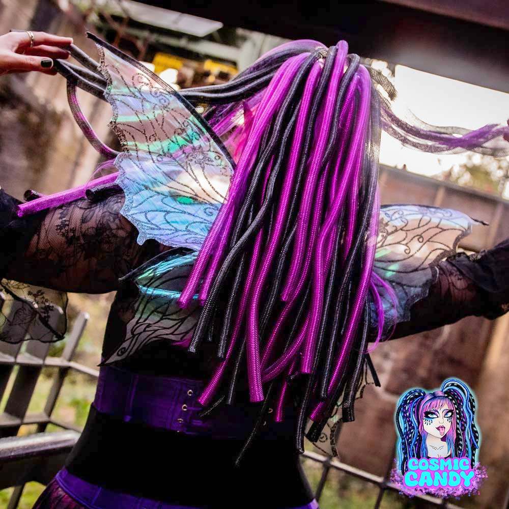 Cosmic Candy - Twilight Glow Cyberfalls Cyberlocks - Purple/Black